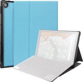 Voor Asus Chromebook Afneembare CM3000DVA-HT0019 TPU Horizontale Flip Leather Case met Pen Slot & Houder (Hemelsblauw)