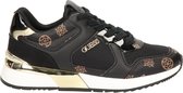 Guess Maybel Active Lady Dames Sneaker - Zwart/Bruin - Maat 39