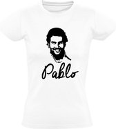 Pablo Escobar Dames t-shirt |cocaine | drugs | dea | colombia | Wit