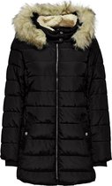 Only Jas Onlcamilla Quilted Coat Cc Otw 15204606 Black/nature Fur Dames Maat - L