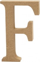 hoofdletter F MDF 13 cm