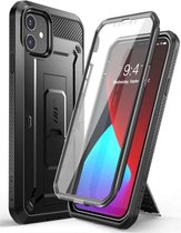 Supcase Unicorn Beetle Pro Case - Telefoonhoesje met Screen Protector - Hoesje Geschikt voor Apple iPhone 12 - Zwart