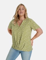 SAMOON Dames Casual blouse met korte mouwen EcoVero