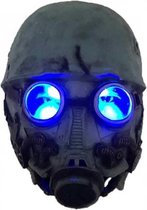 hoofdmasker Gasmask met lichtgevende ogen unisex