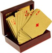 gouden speelkaarten met luxe bewaardoos