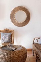 Spiegel - mirror rattan glass 87x12x87 natural - rotan