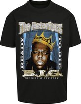 Mister Tee - Biggie Crown Oversize Heren T-shirt - XS - Zwart