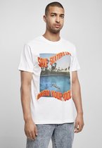 Urban Classics Heren Tshirt -S- Save Skaters Life Wit