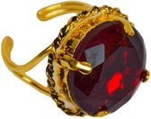 ring Sinterklaas rood/goud one-size