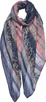 Juleeze Sjaal Dames Print 90*180 cm Bruin Synthetisch Shawl Dames Sjaal