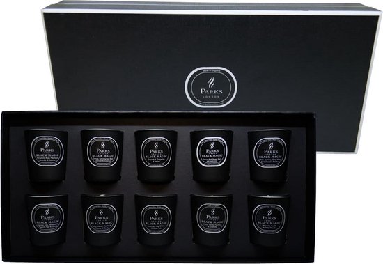 Parks London - BLACK MAGIC Collection - 10 geurkaarsen in luxe zwarte  geschenkdoos | bol.com