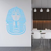 Muursticker Toetanchamon -  Lichtblauw -  65 x 90 cm  -  slaapkamer  woonkamer - Muursticker4Sale