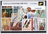 Strijkinstrumenten – Luxe postzegel pakket (A6 formaat) : collectie van 25 verschillende postzegels van strijkinstrumenten – kan als ansichtkaart in een A6 envelop - authentiek cad