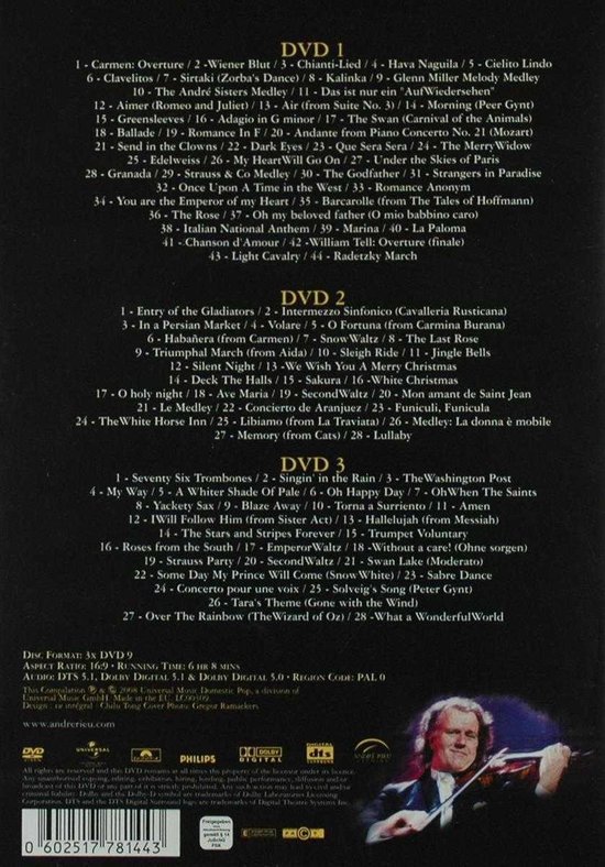 André Rieu - 100 Greatest Moments (3 DVD) - André Rieu