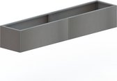 MySteel Verzinkt staal plantenbak Texas xxl 2400x500 Inclusief Bodemplaat  - Hoogte: 400mm