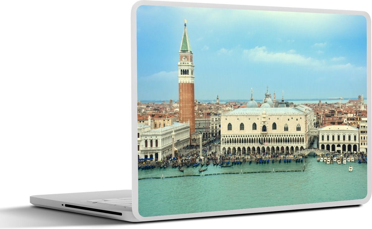 Afbeelding van product SleevesAndCases  Laptop sticker - 11.6 inch - Kasteel - Dogepaleis - San Marcoplein - Venetië