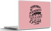 Laptop sticker - 11.6 inch - Zomer - Quote - Roze - 30x21cm - Laptopstickers - Laptop skin - Cover