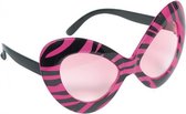 partybril diva zwart/roze