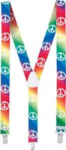 bretels peace unisex 75 cm multicolor