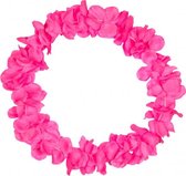 hawaiikrans Neon 55 cm polyester roze