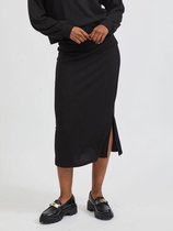 Vila VIRIBBI HW SLIT SKIRT - Black Black