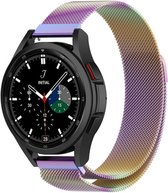 Strap-it Samsung Galaxy Watch 4 Classic 42mm Milanese band - regenboog