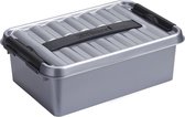 Boîte de rangement Sunware Q-Line - 4L - Plastique - Métallisé / Noir