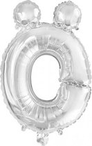 folieballon symbool¬†√ñ 16 cm zilver