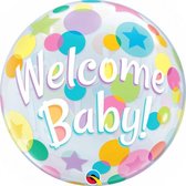geboorteballon Welcome Baby 56 cm latex