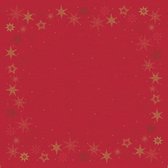 napperon Star Stories 84 cm papier rood