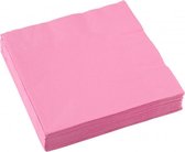 servetten roze 33 x 33 cm 20 stuks