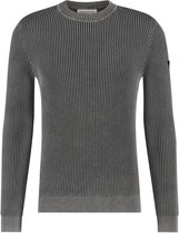 Purewhite -  Heren Regular Fit   Trui  - Grijs - Maat XL