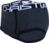 Andrew Christian - Flashlift Boxer Show-it - Maat L - Heren Boxer - Mannen Ondergoed - Charcoal Grijs