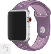 NC Silicone bandje voor de Apple Watch 38/40MM- Horloge Bandje - Polsband - Apple Watch 1/2/3/4/5/6/SE - Paars/Roze