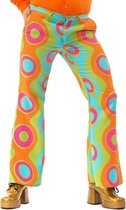 Original Replicas - Hippie Kostuum - Jaren 60 Psychedelische Golven Flower Power Hippie Festival Broek Man - multicolor - Large - Carnavalskleding - Verkleedkleding