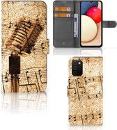 Telefoonhoesje Geschikt voor Samsung Galaxy A03s Cover Ontwerpen Bladmuziek