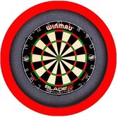 Dartbord met Verlichting Voordeelpakket (Rood) + Dual Core + Lena Basic XL