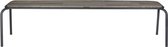 Bank - industrieel vintage - metaal onderstel - petrol - 180 cm breed