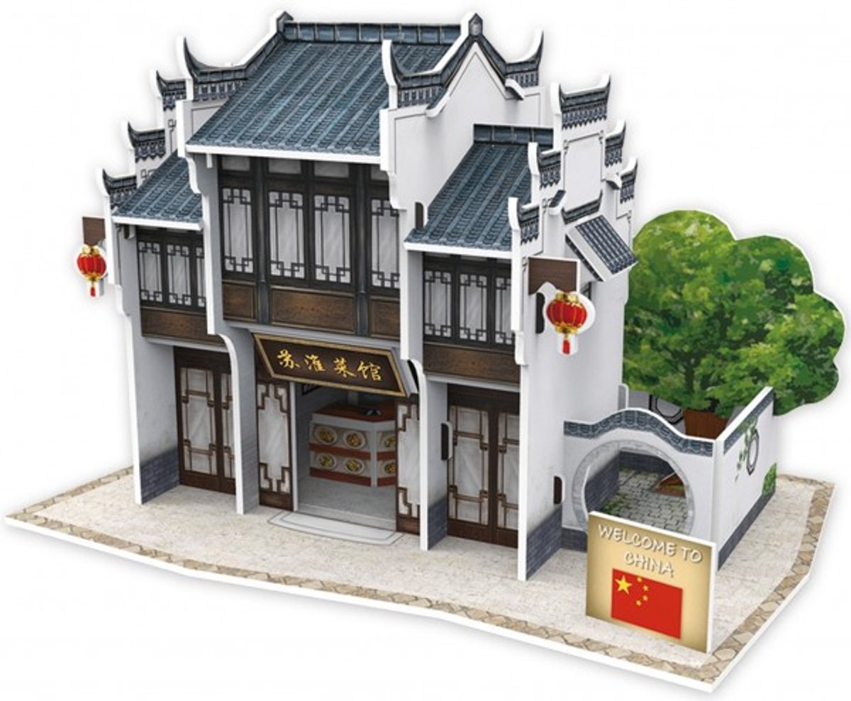Cubicfun 3d Puzzel Chinese Restaurant Suhuai Foam 27 Stukjes