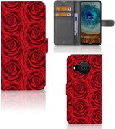 GSM Hoesje Nokia X10 | Nokia X20 Mobiel Bookcase Red Roses