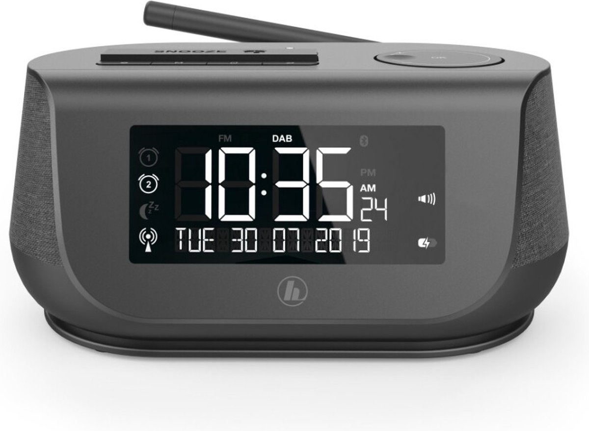 Hama DR36SBT - Radio - FM/DAB/DAB+/Bluetooth - Wekkerradio - Zwart