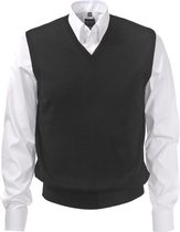 OLYMP modern fit spencer wol - V-hals - zwart -  Maat: L