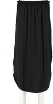 Catwalk junkie zwarte rok met 2 hogere zijsplitten - Maat XL