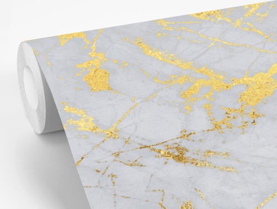 Papier peint - Papiers Papier peint photo Marbre - Motifs - Or - Largeur 300 cm x Hauteur 300 cm