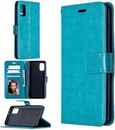 Portemonnee Book Case Hoesje Geschikt voor: Samsung Galaxy A71 turquoise