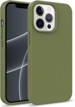 Starry-serie schokbestendig stromateriaal + TPU-beschermhoes voor iPhone 13 Pro Max (legergroen)
