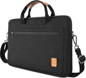 Laptoptas geschikt voor Dell Latitude - 13.3 inch Pioneer Waterafstotende laptoptas met schouderband - Zwart