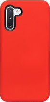 - ADEL Siliconen Back Cover Softcase Hoesje Geschikt voor Samsung Galaxy Note 10 Plus - Rood