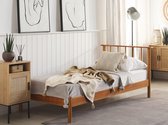 Beliani BARRET - Eenpersoonsbed - lichte houtkleur - dennenhout