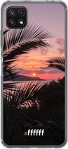 6F hoesje - geschikt voor Samsung Galaxy A22 5G -  Transparant TPU Case - Pretty Sunset #ffffff